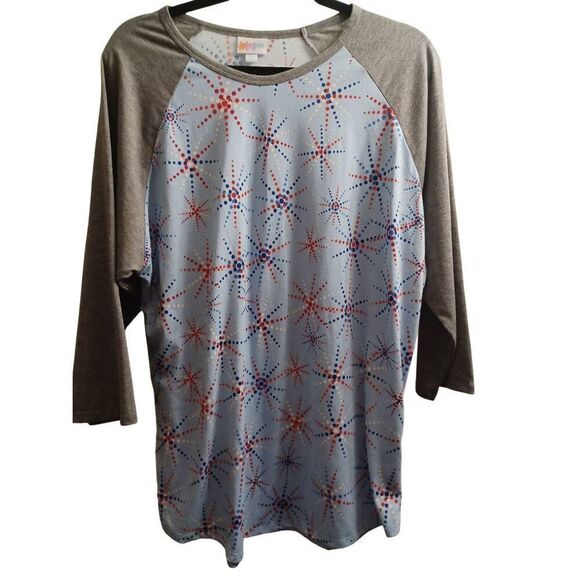 LuLaRoe Tops - Lularoe Top 3/4 Sleeve Color Multi Size 2X